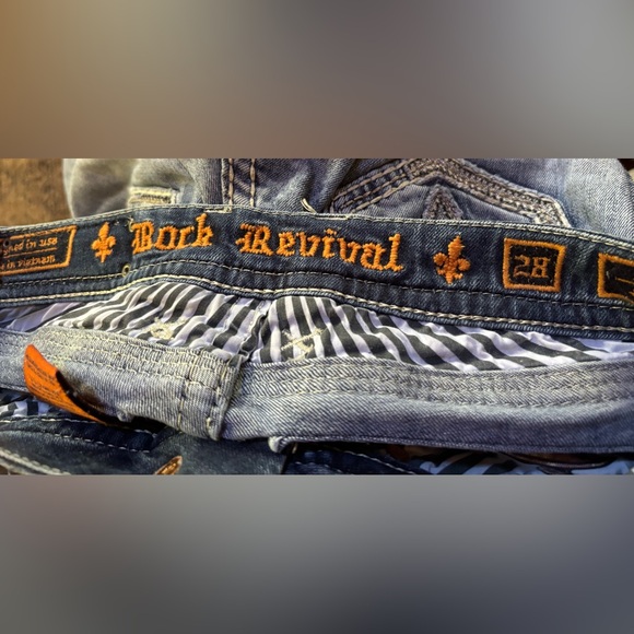 ⭐️Rock Revival Jeans Sz 28 Brooke Skinny STYLE: RP905855 Low Rise Exc Condition - Picture 7 of 12